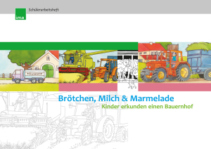 Brtchen, Milch und Marmelade